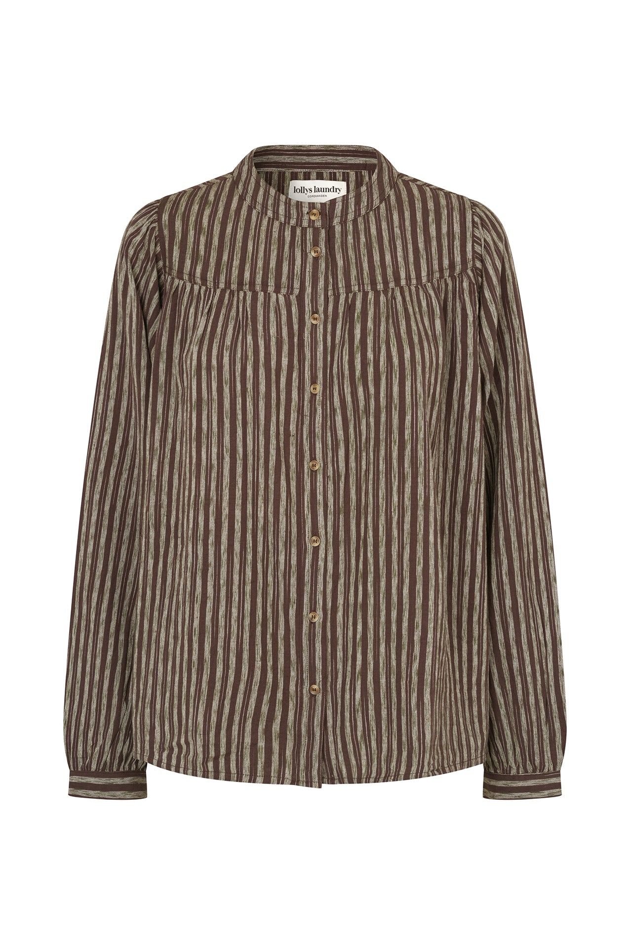 Lollys Laundry NickyLL Bluse Shirt Dunkelbraun
