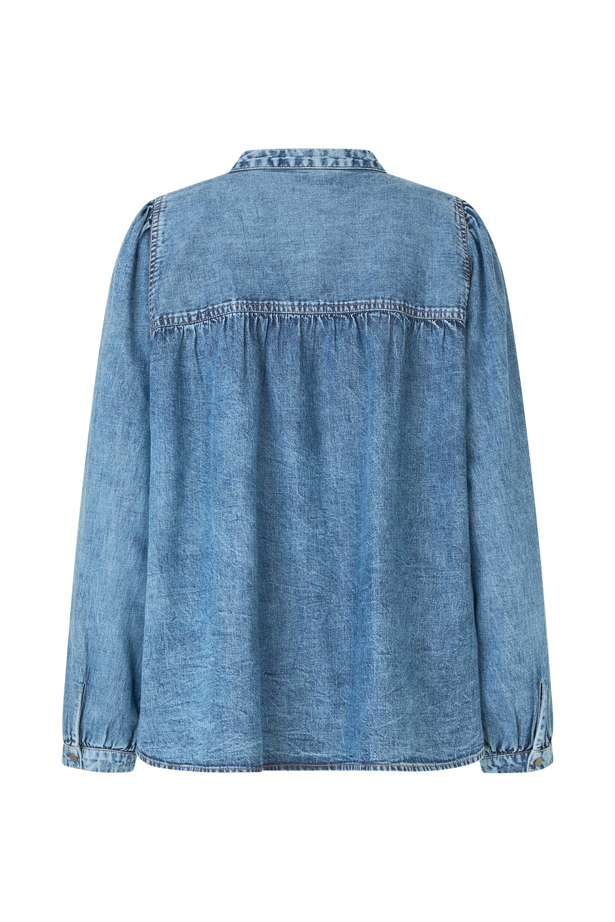 Lollys Laundry NickyLL Hemdbluse Shirt Blaues Denim
