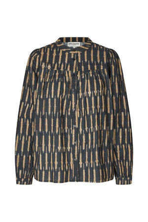 Lollys Laundry NickyLL Hemdbluse Shirt Schwarz
