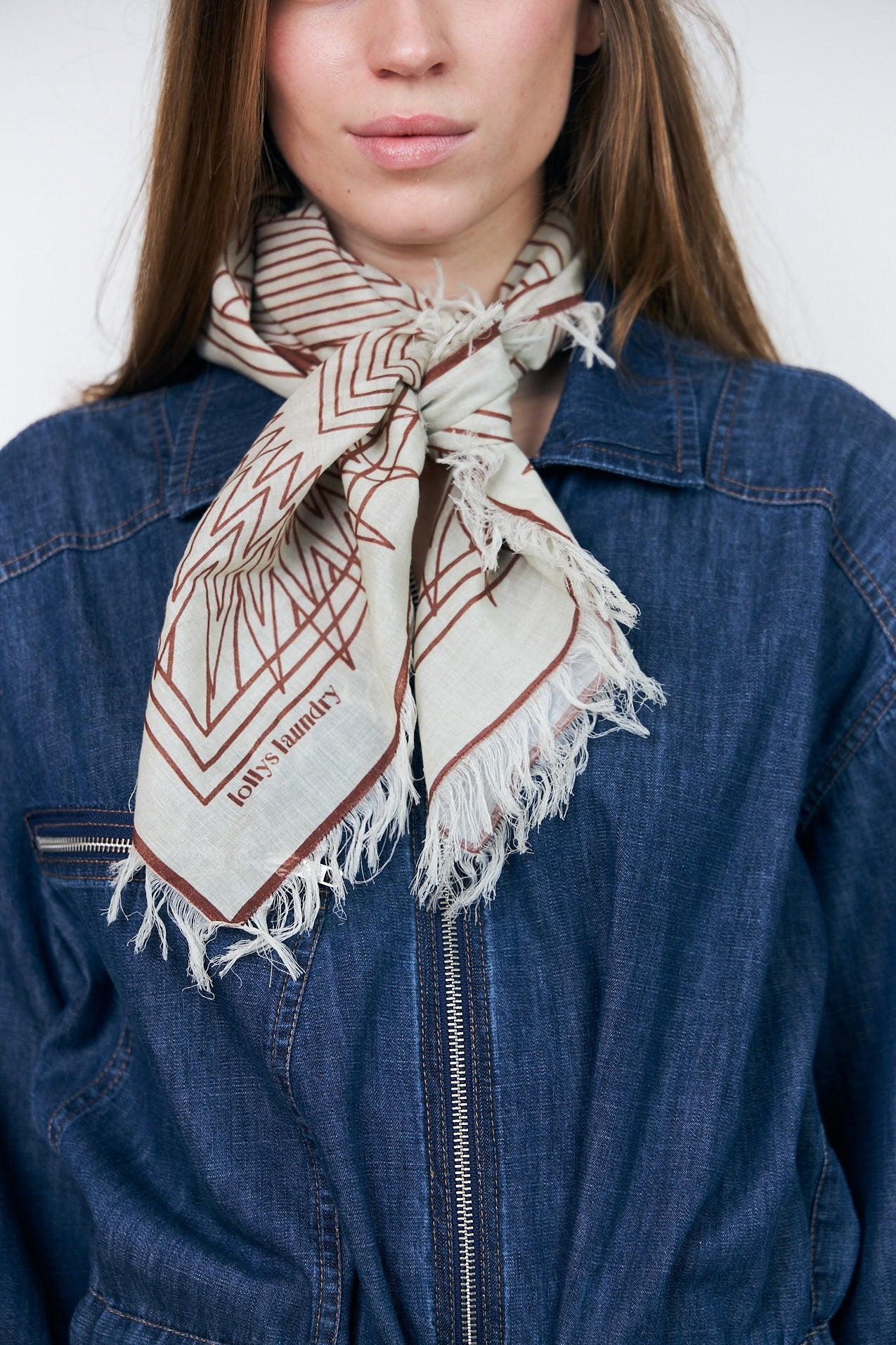 Lollys Laundry NoorLL Tuch scarf Braun