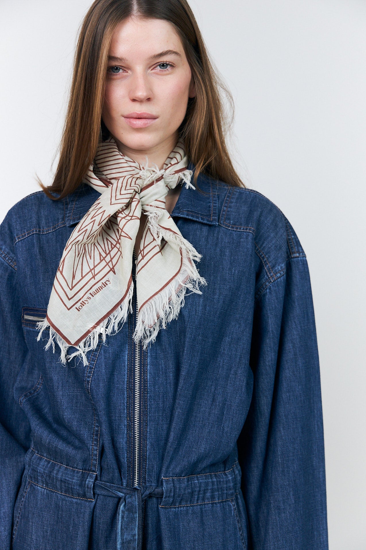 Lollys Laundry NoorLL Tuch scarf Braun