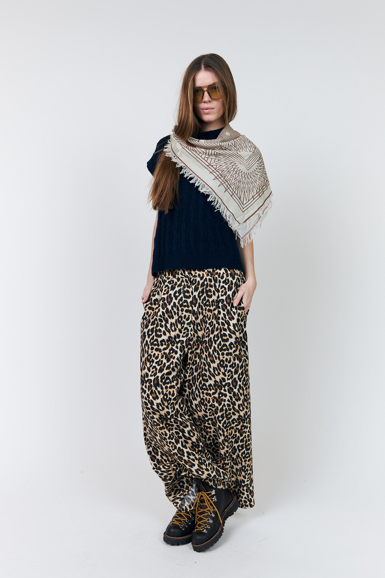 Lollys Laundry NoorLL Tuch scarf Braun