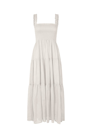 Lollys Laundry NudaLL Maxi Dress SL Dress 02 Creme