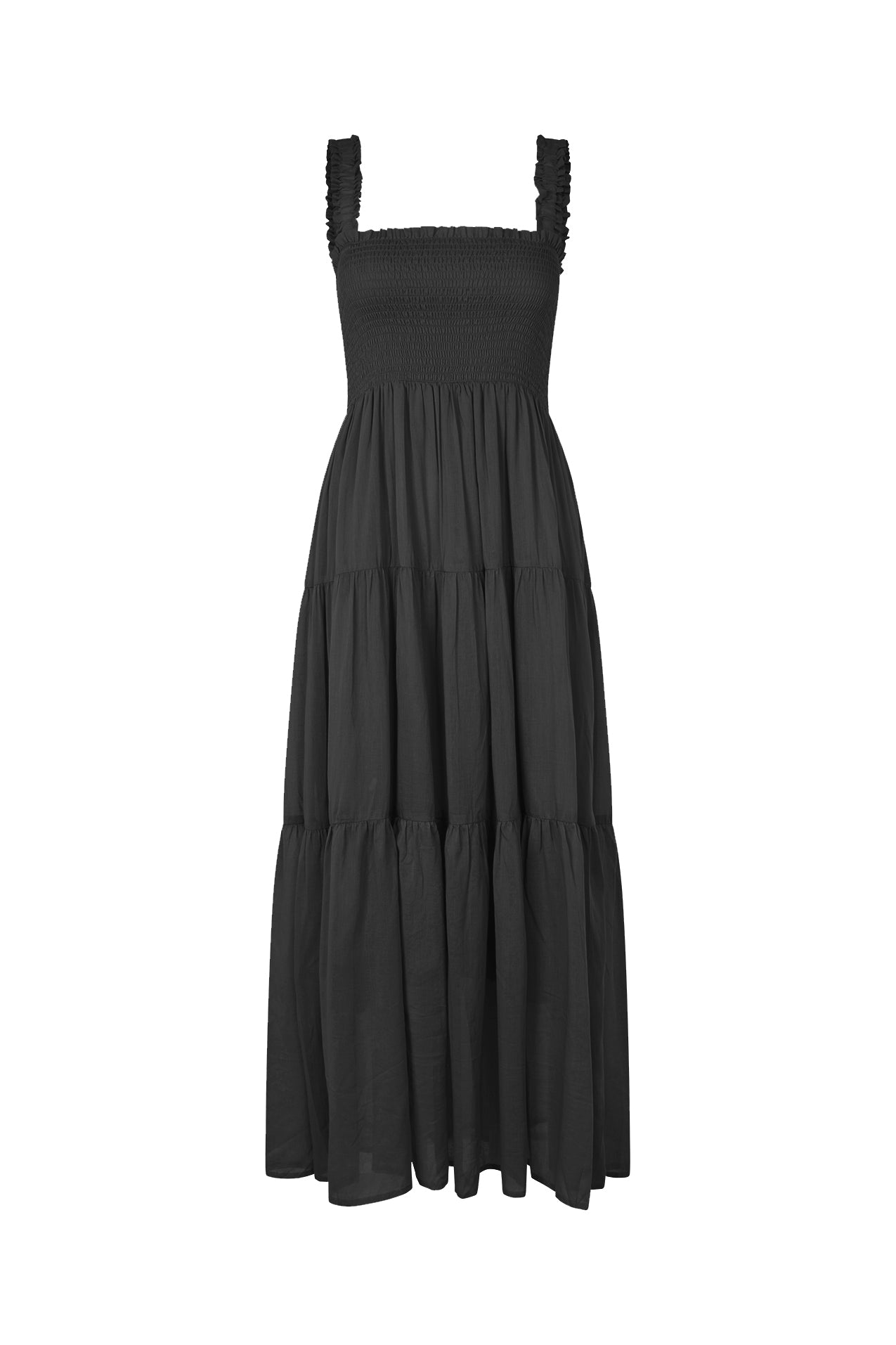 Lollys Laundry NudaLL Maxi Dress SL Dress 18 Washed Black