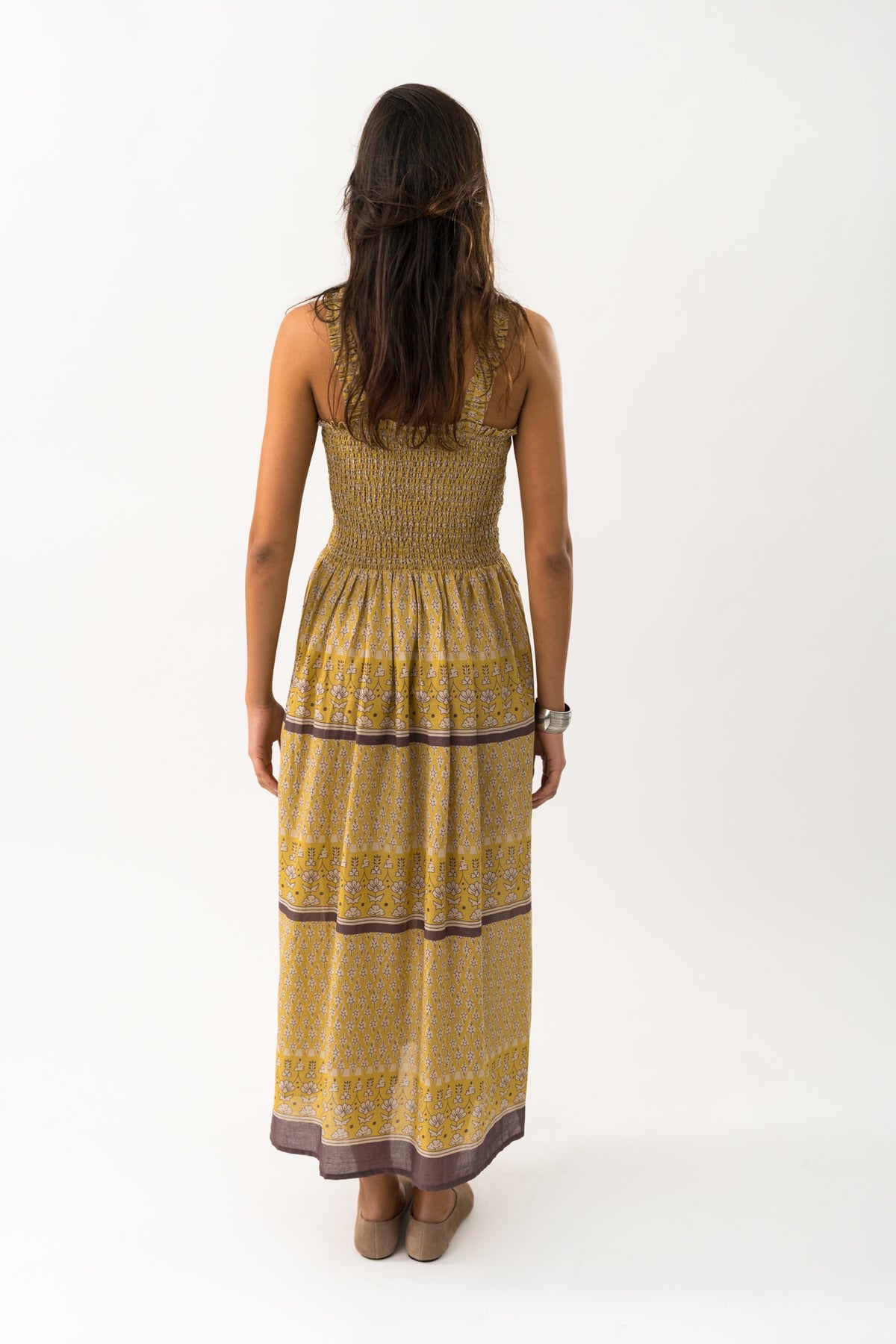 Lollys Laundry NudaLL Maxi Kleid Dress Goldgelb
