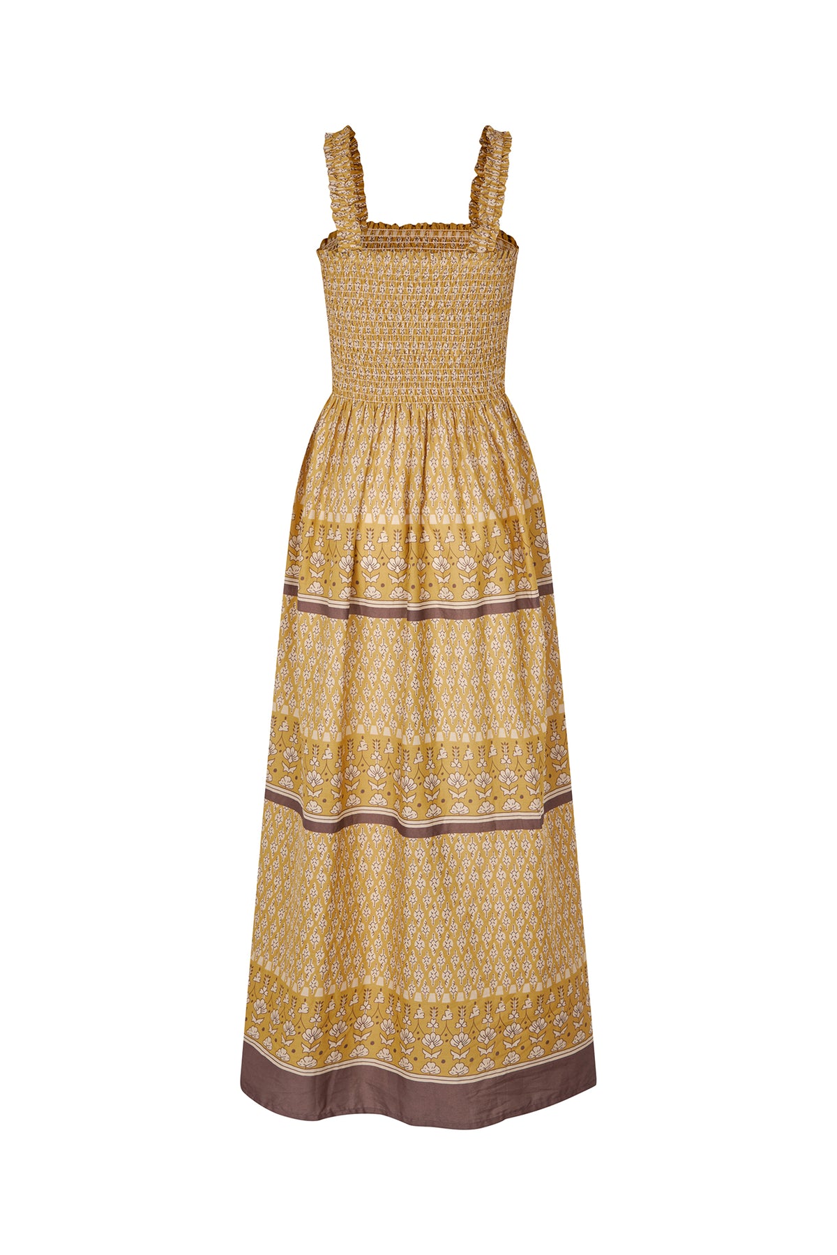 Lollys Laundry NudaLL Maxi Kleid Dress Goldgelb