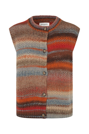 Lollys Laundry NynneLL Strickweste Vest Rostbraun