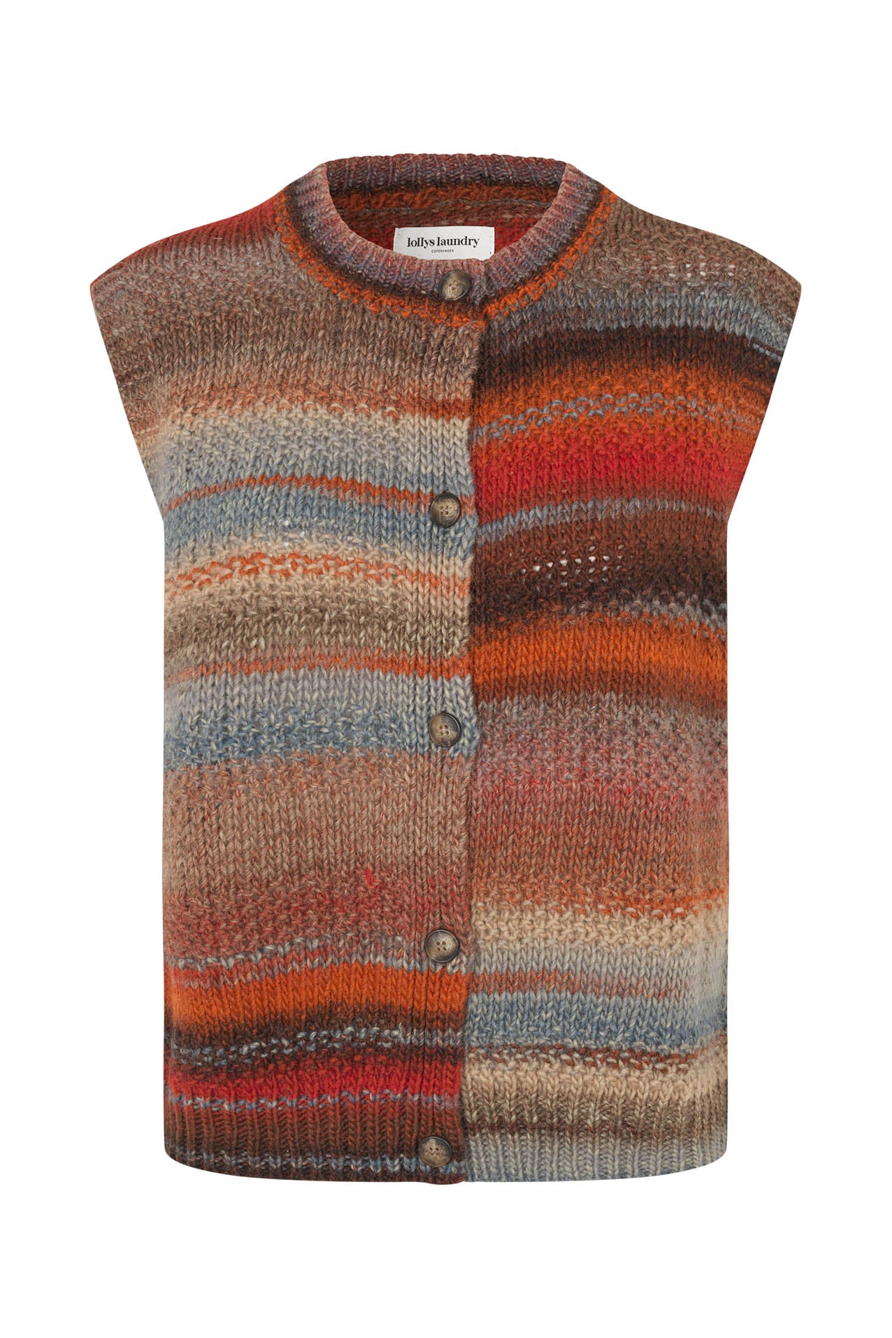 Lollys Laundry NynneLL Strickweste Vest Rostbraun