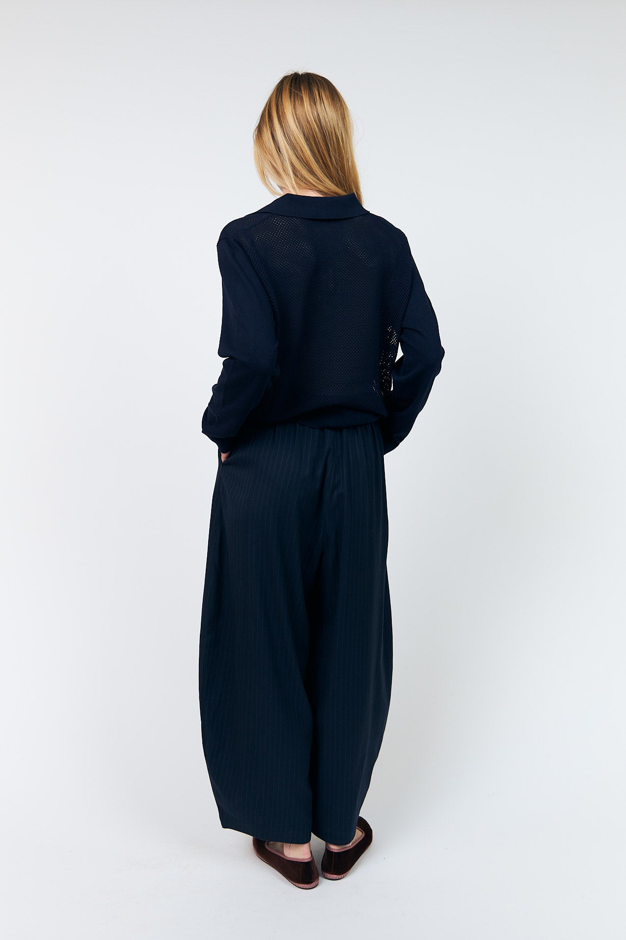 Lollys Laundry OpalLL Strickpolo Jumper Dunkelblau