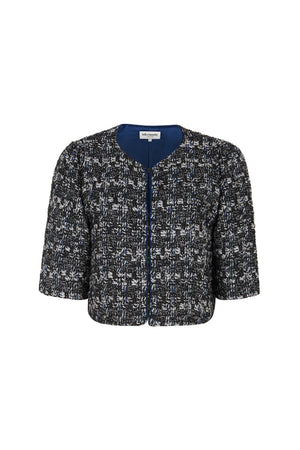 Lollys Laundry OrieLL Bluse mit Stehkragen Jacket Dunkelblau