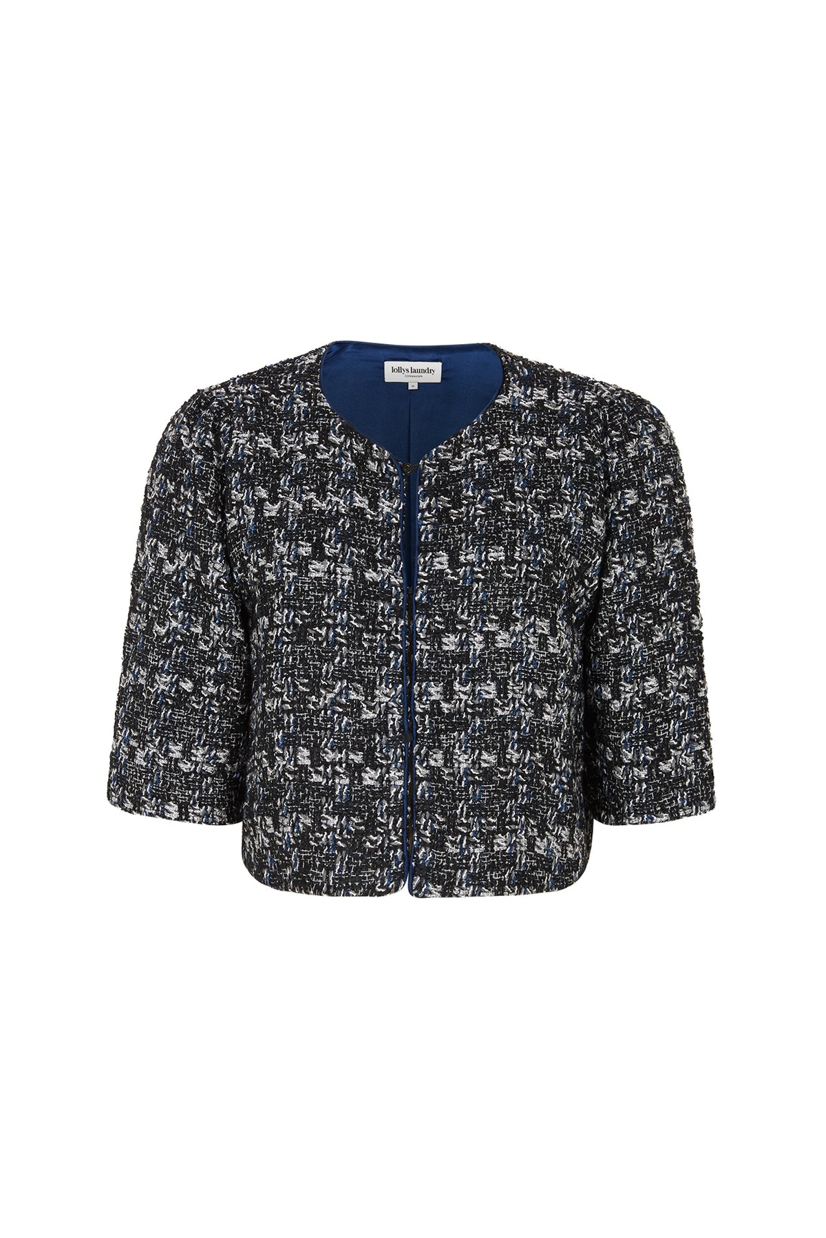 Lollys Laundry OrieLL Bluse mit Stehkragen Jacket Dunkelblau