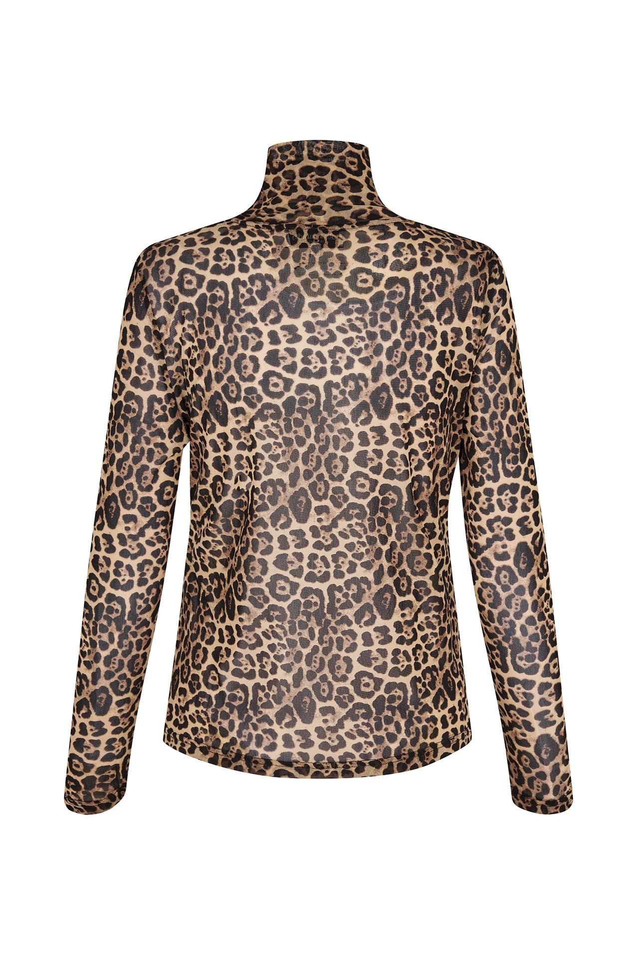 OrieLL Rollkragen Bluse - Leopard Print