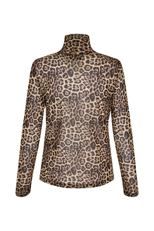 Lollys Laundry OrieLL Rollkragen Bluse Blouse Leopardenmuster