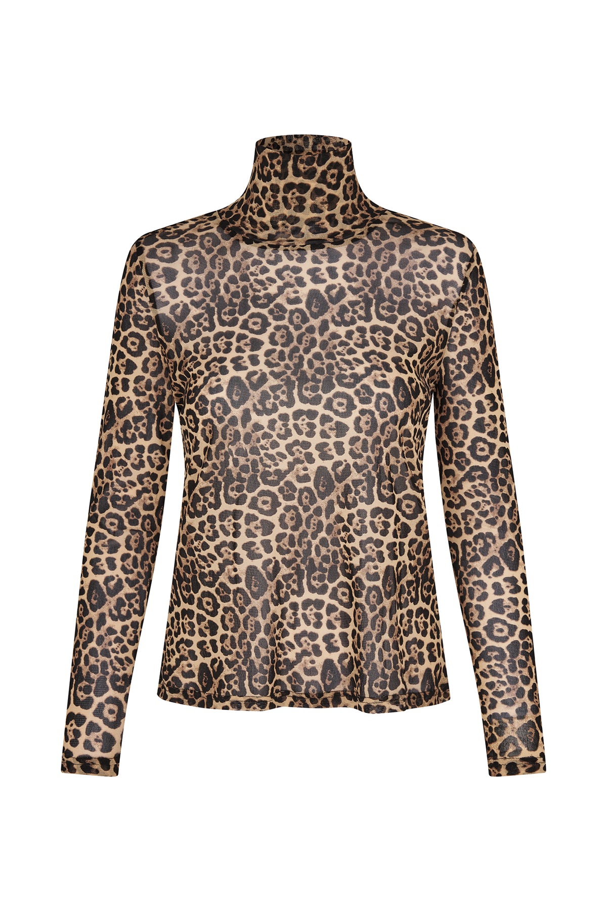 Lollys Laundry OrieLL Rollkragen Bluse Blouse Leopardenmuster
