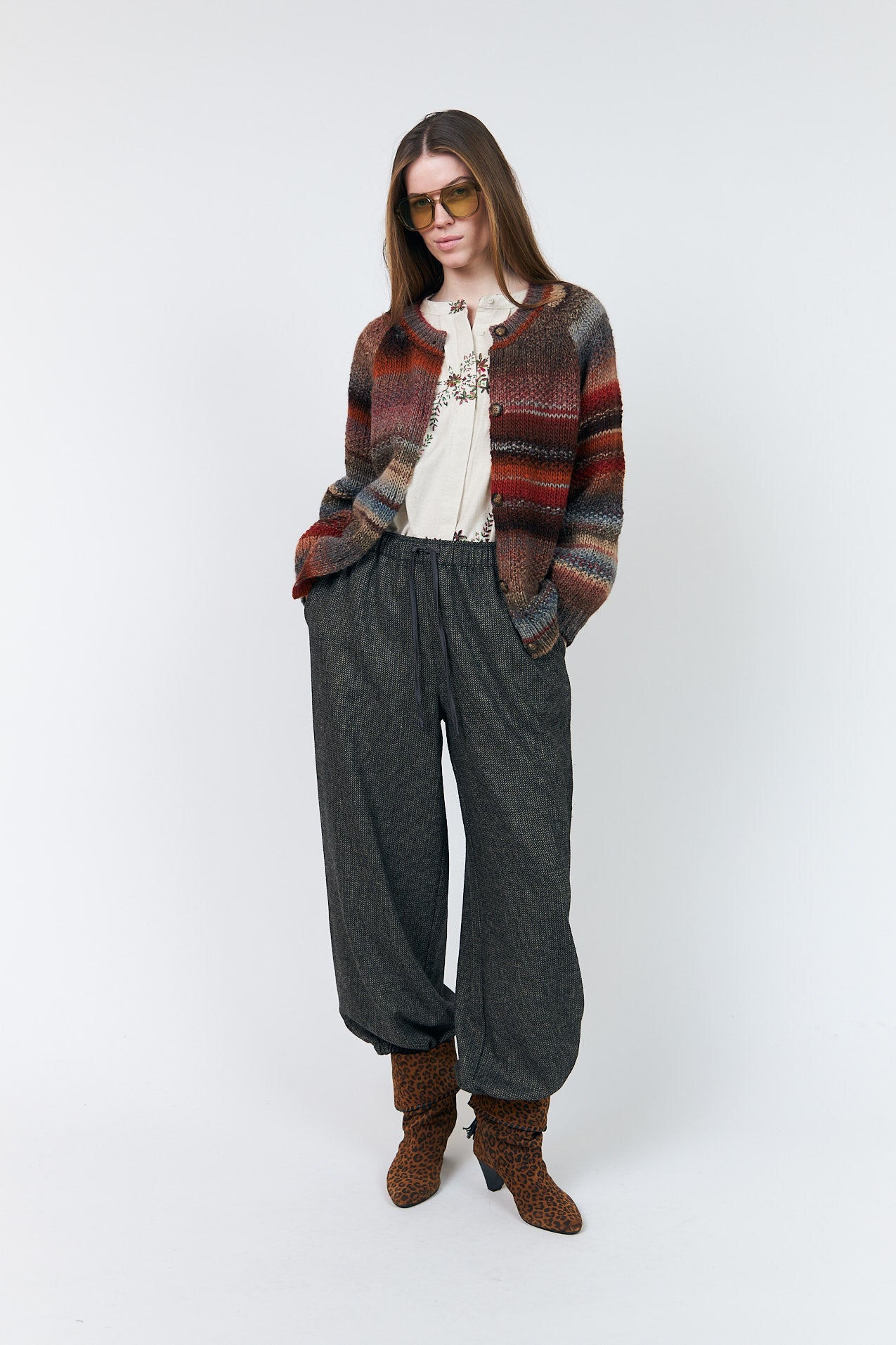 Lollys Laundry PadovaLL Strickjacke Cardigan Rostbraun