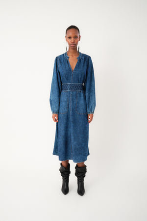 Lollys Laundry ParisLL Midi Kleid Dress 20 Blue