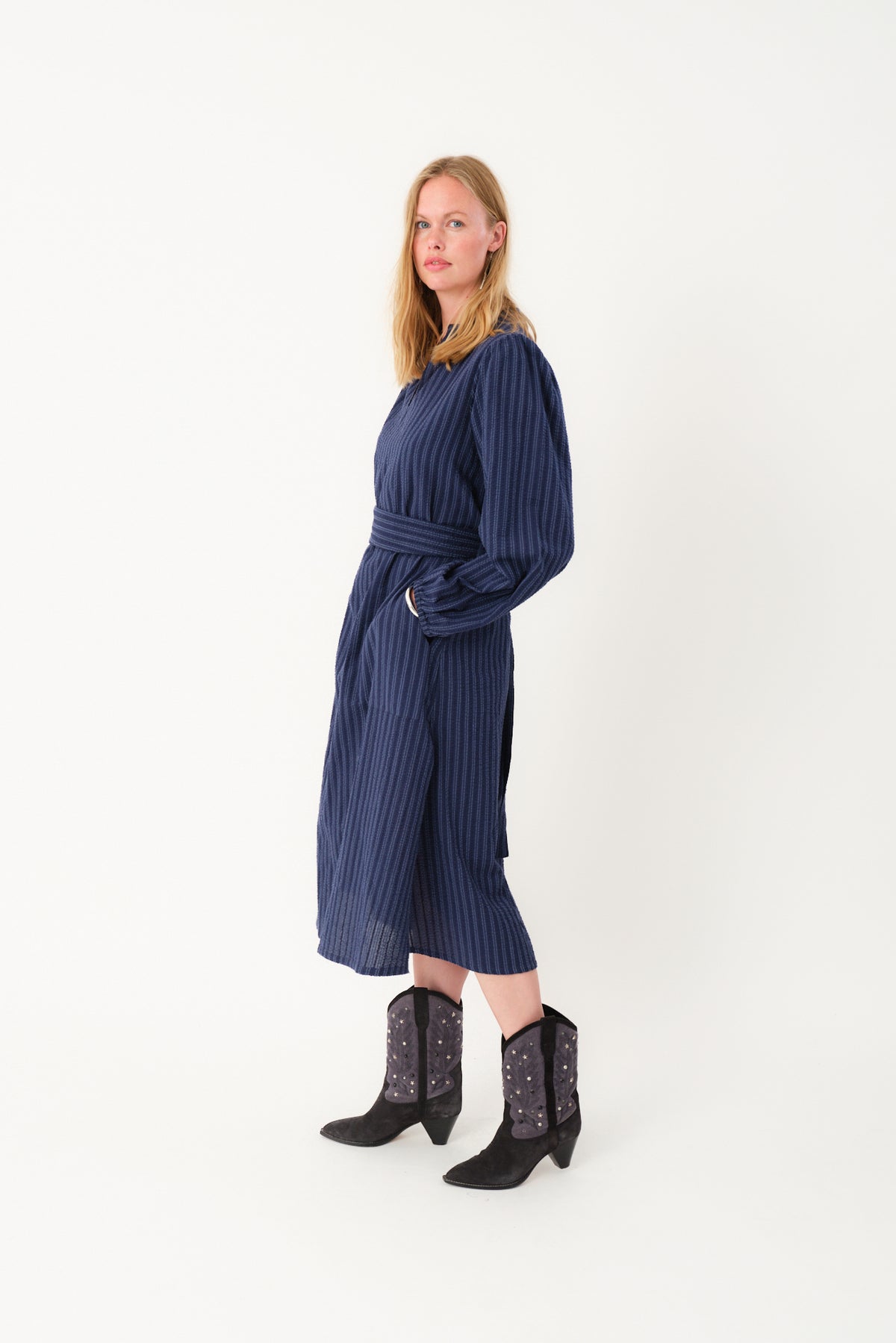 Lollys Laundry ParisLL Midi Kleid Dress Streifen