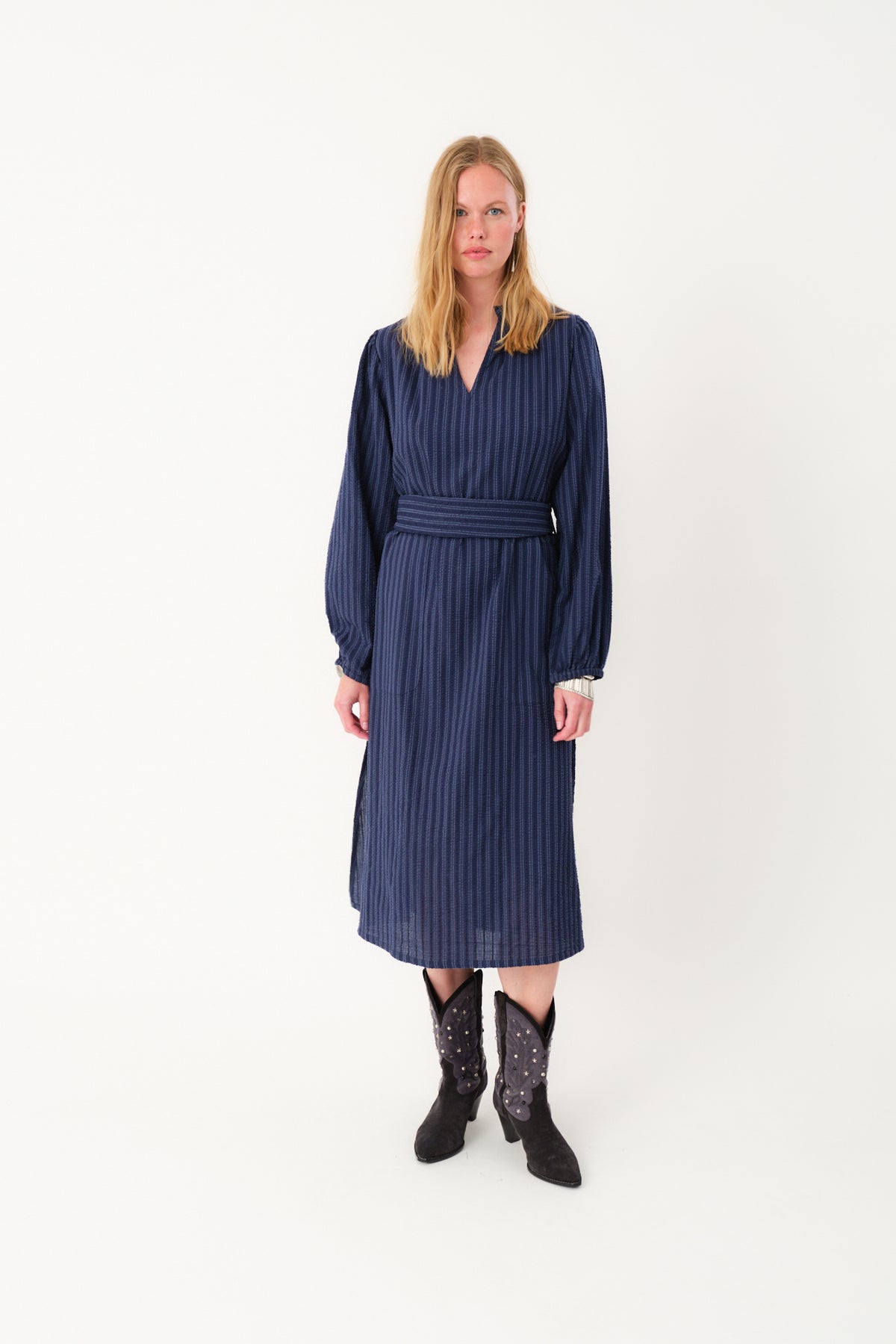 Lollys Laundry ParisLL Midi Kleid Dress Streifen