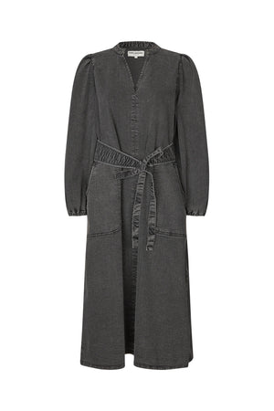 Lollys Laundry ParisLL Midi Kleid Dress Verblasstes Schwarz