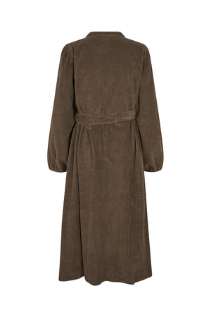 Lollys Laundry ParisLL Midi Kleid Dress 87 Dark Mokka