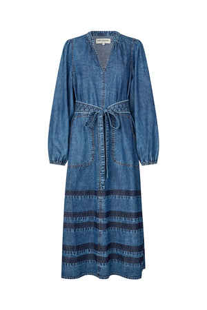 Lollys Laundry ParisLL Midi Kleid Dress Blau