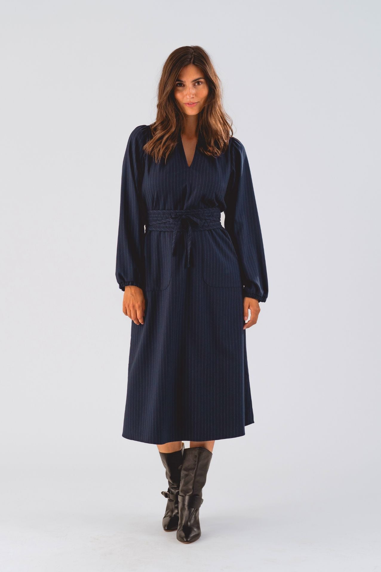 ParisLL Midi Kleid - Navy