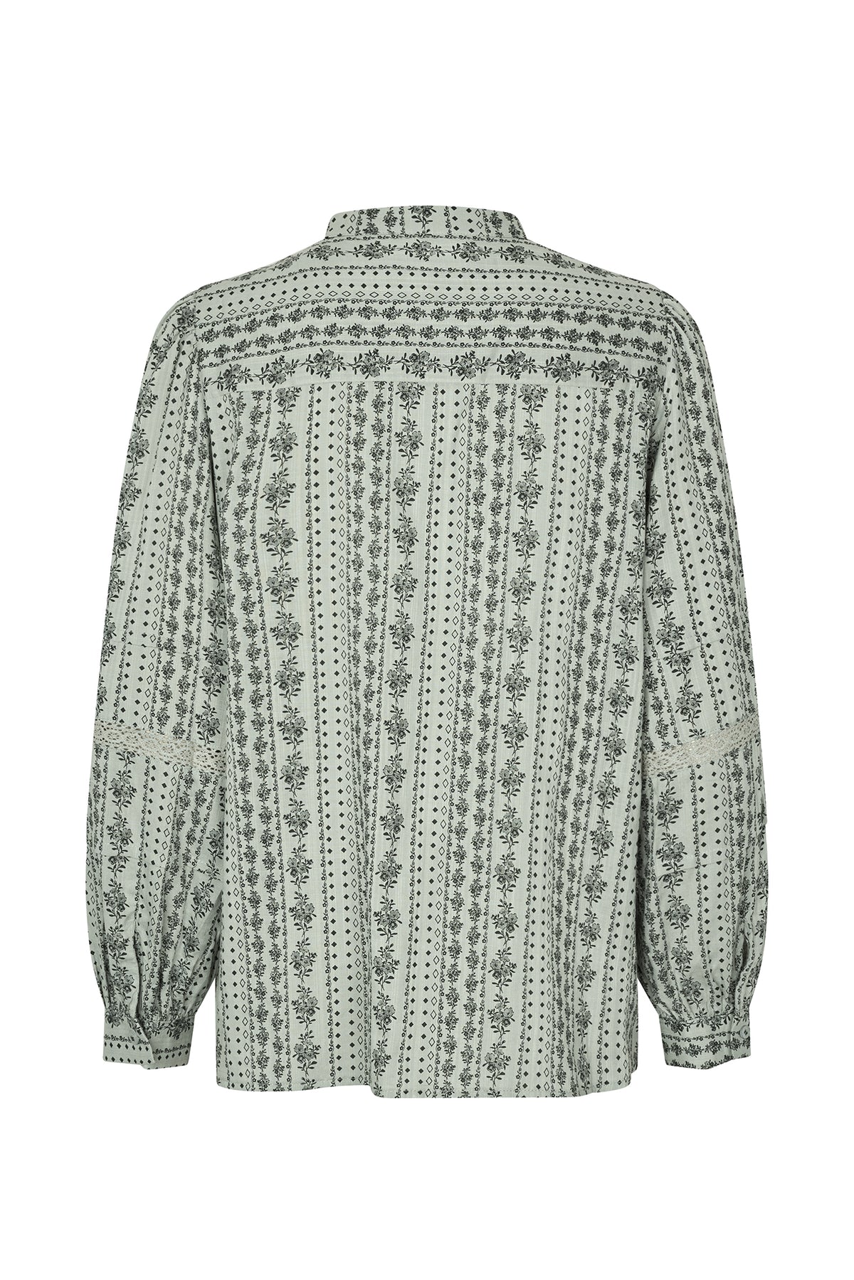 Lollys Laundry PaulinaLL Hemdbluse Shirt Gedämpftes Grün