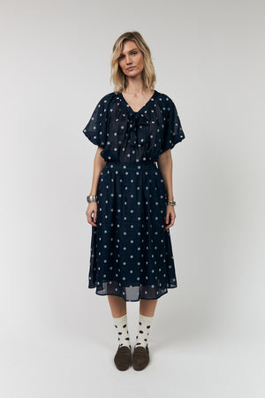 Lollys Laundry PineLL Bluse Blouse 23 Dark Blue