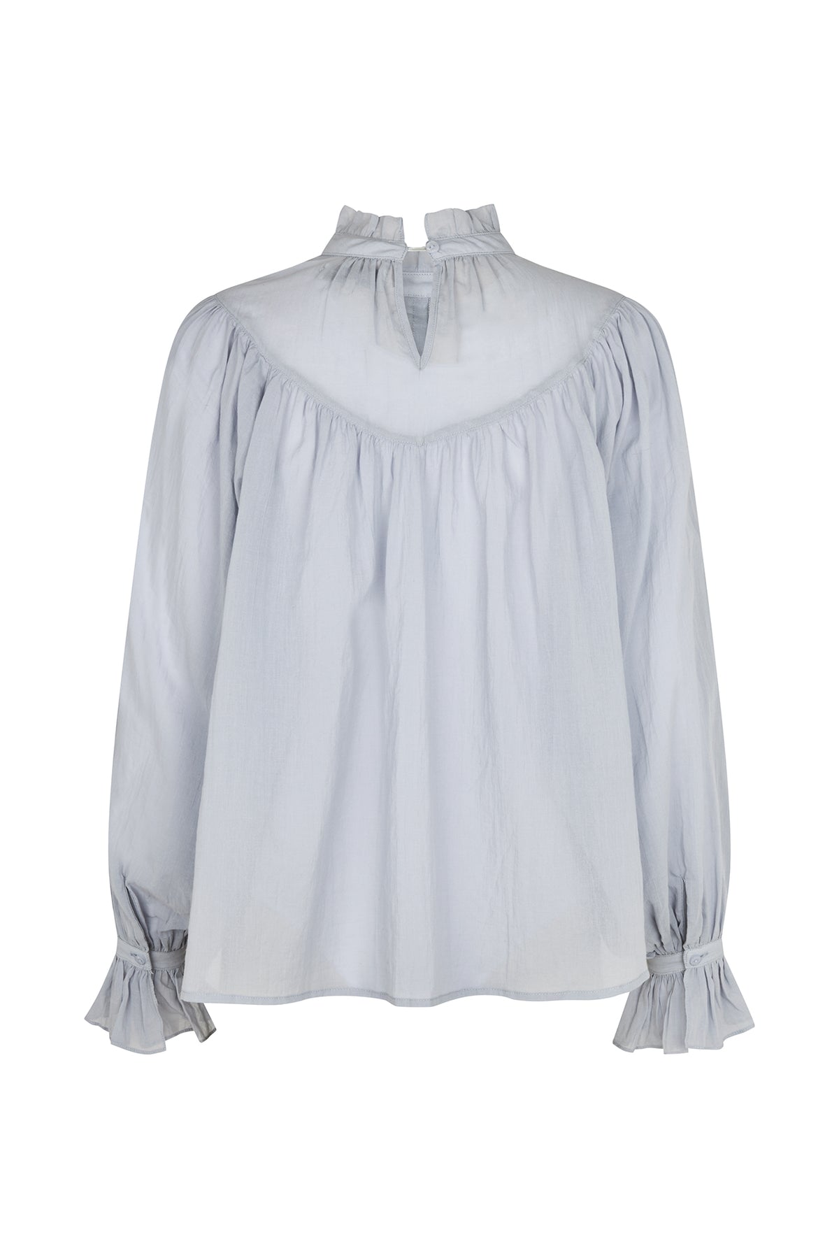 Lollys Laundry PresleyLL Bluse Shirt Gedämpftes Blau