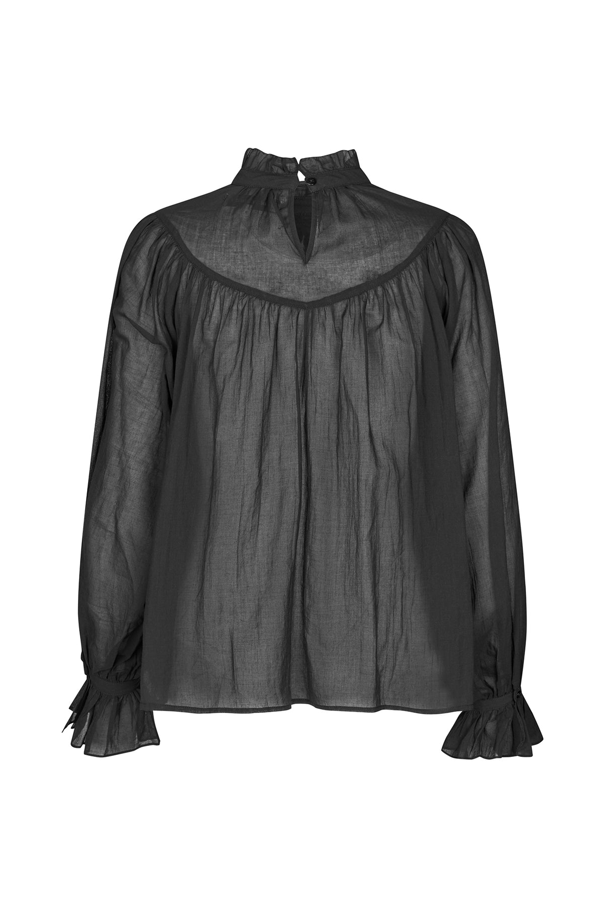 Lollys Laundry PresleyLL Bluse Shirt Verblasstes Schwarz