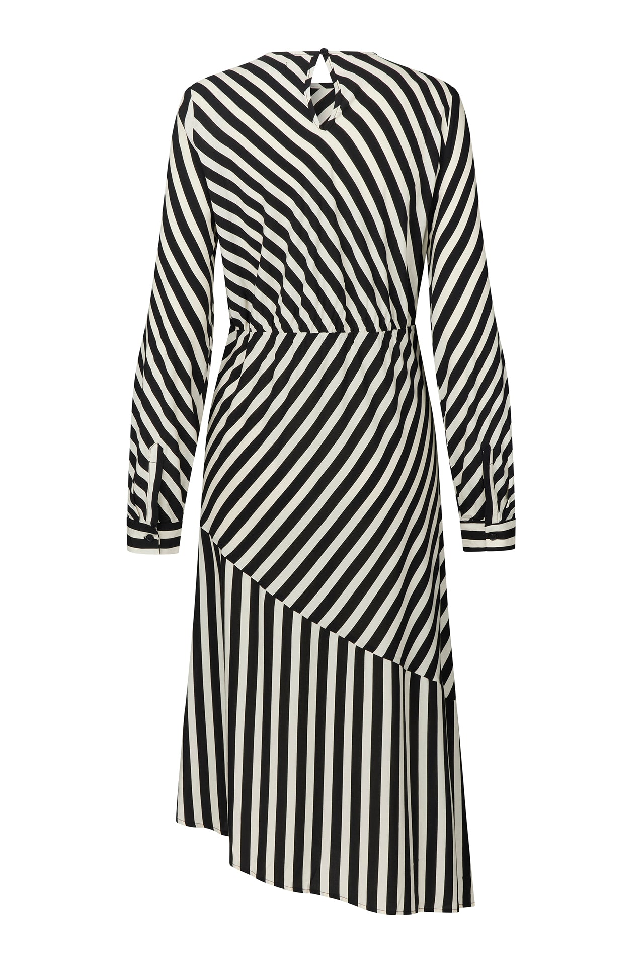 Lollys Laundry RigaLL Midi Dress LS Dress 80 Stripe