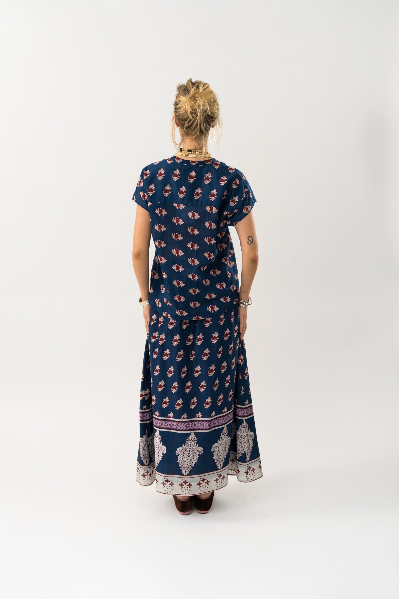 Lollys Laundry RioLL Maxi Rock Skirt Dunkelblau