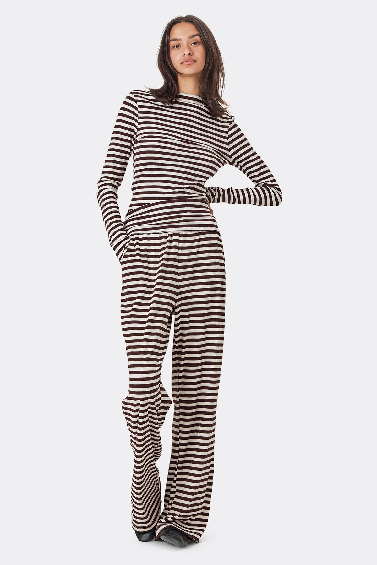 Lollys Laundry RitaLL Pants Pants Schokoladenbraun