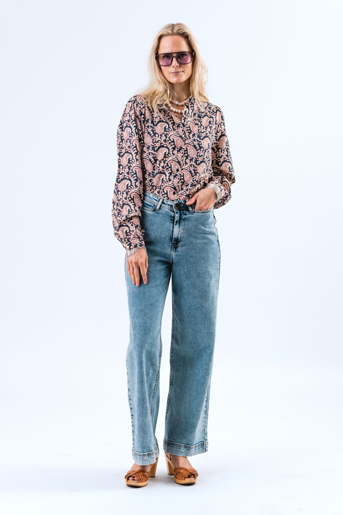 Lollys Laundry RiverLL Hemdbluse Shirt Grafikprint