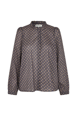 Lollys Laundry RiverLL Hemdbluse Shirt Dunkelblau