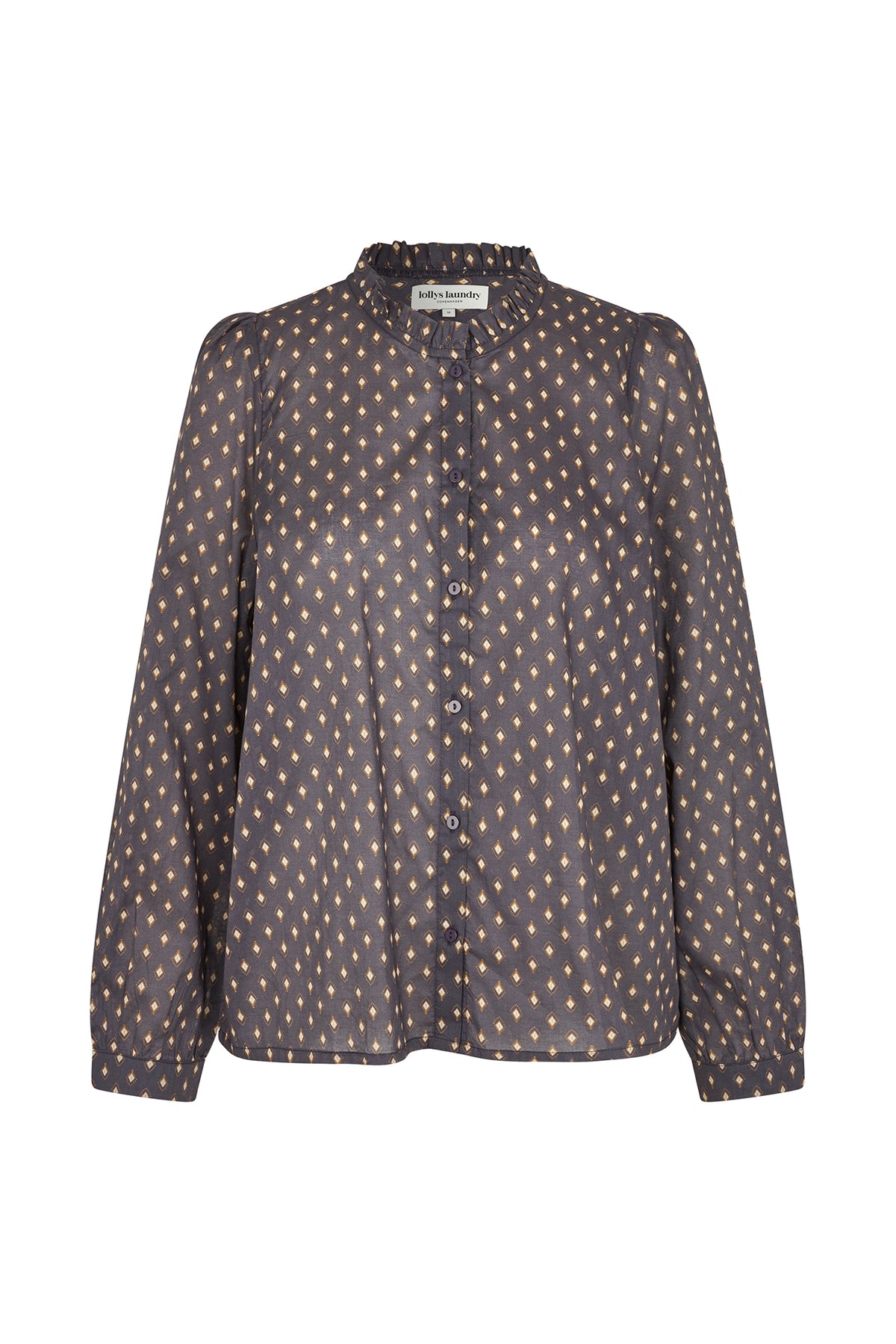 Lollys Laundry RiverLL Hemdbluse Shirt Dunkelblau