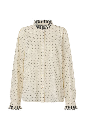 Lollys Laundry RiverLL Shirt LS Shirt Creme