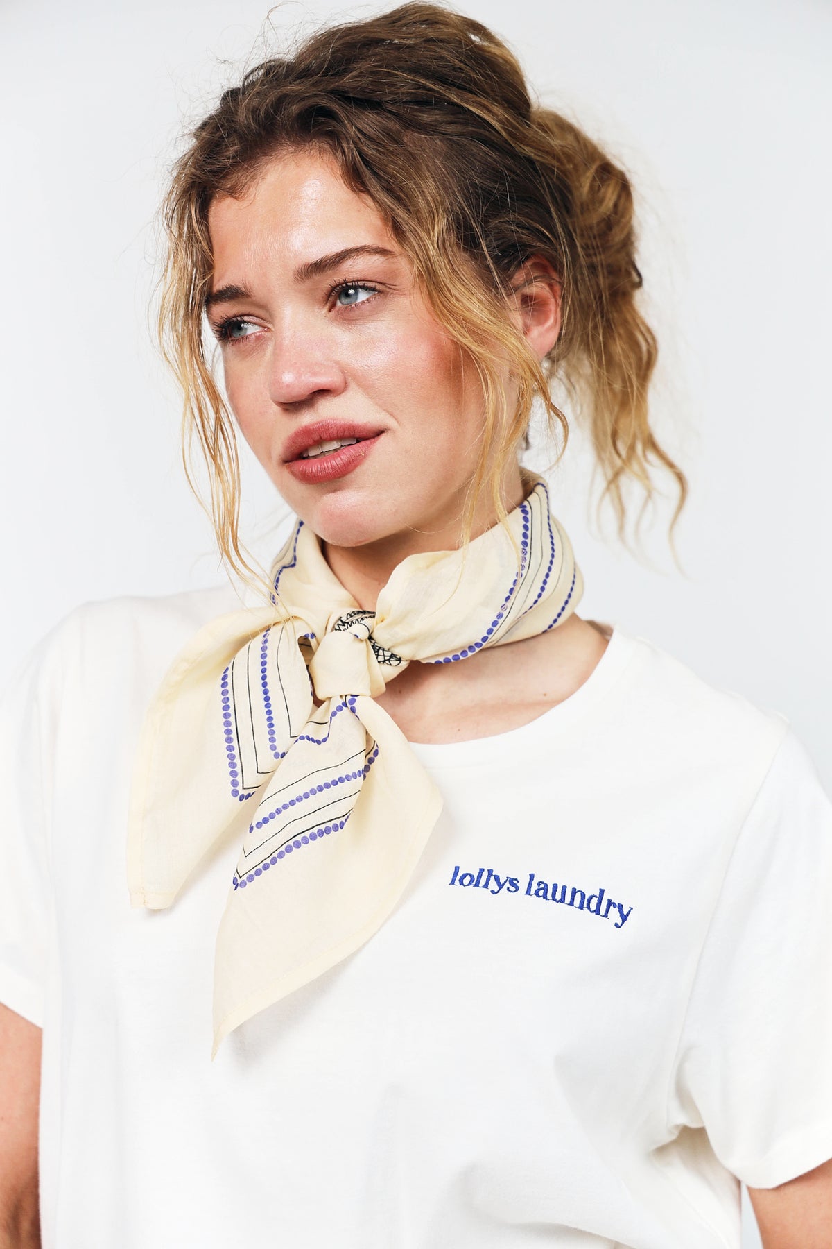 Lollys Laundry RoanLL Tuch Scarf Creme
