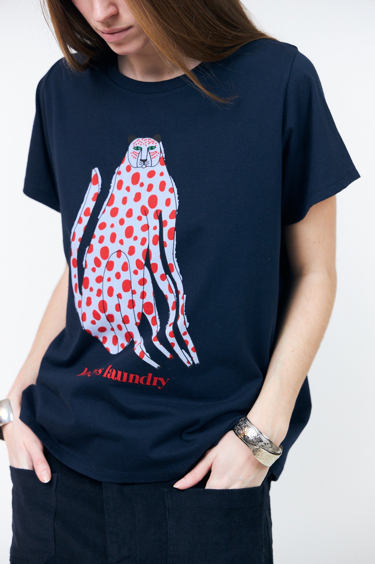 Lollys Laundry RomaLL Cat T-Shirt T-shirt Dunkelblau