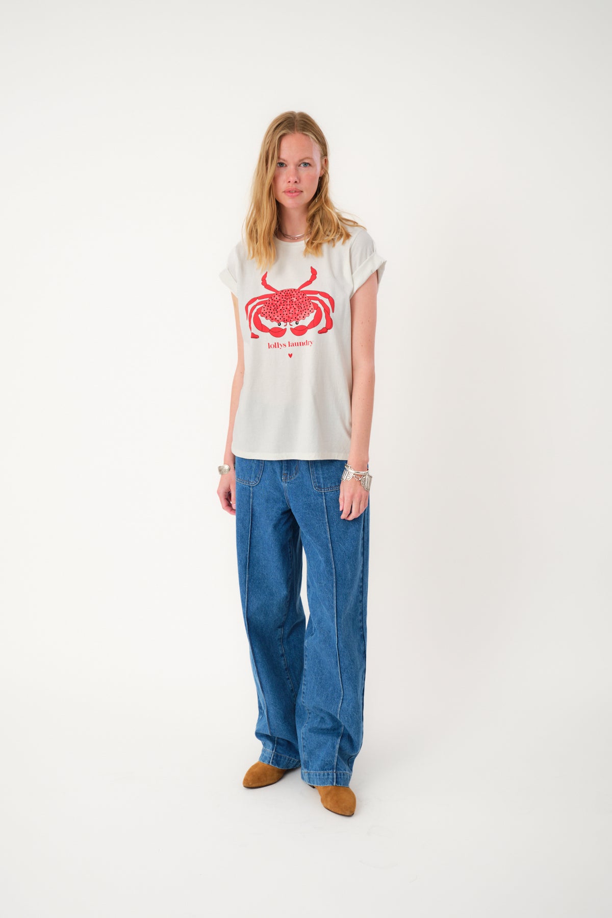 Lollys Laundry RomaLL Crab T-shirt T-shirt Weiß