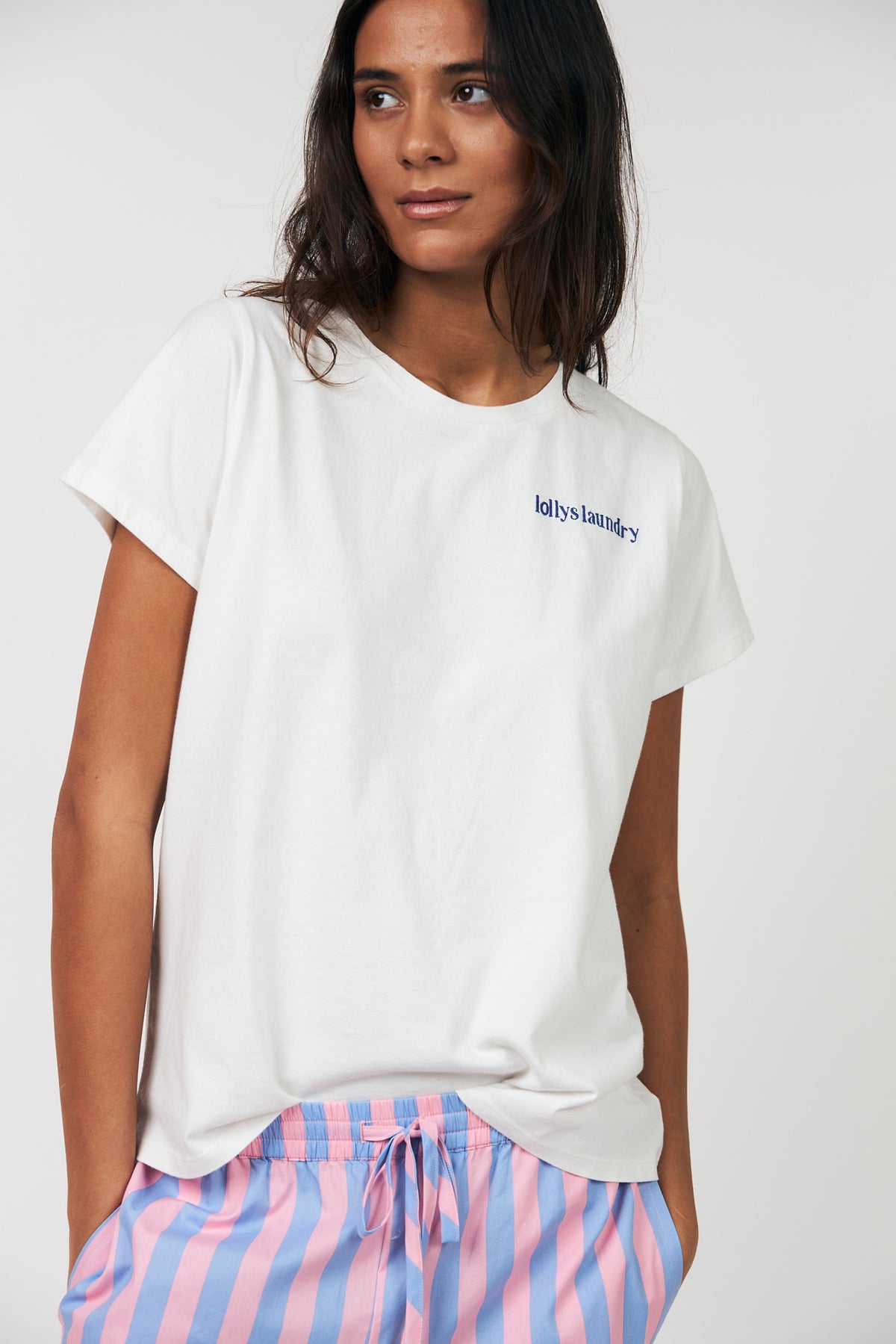 Lollys Laundry RomaLL T-Shirt T-shirt Weiß