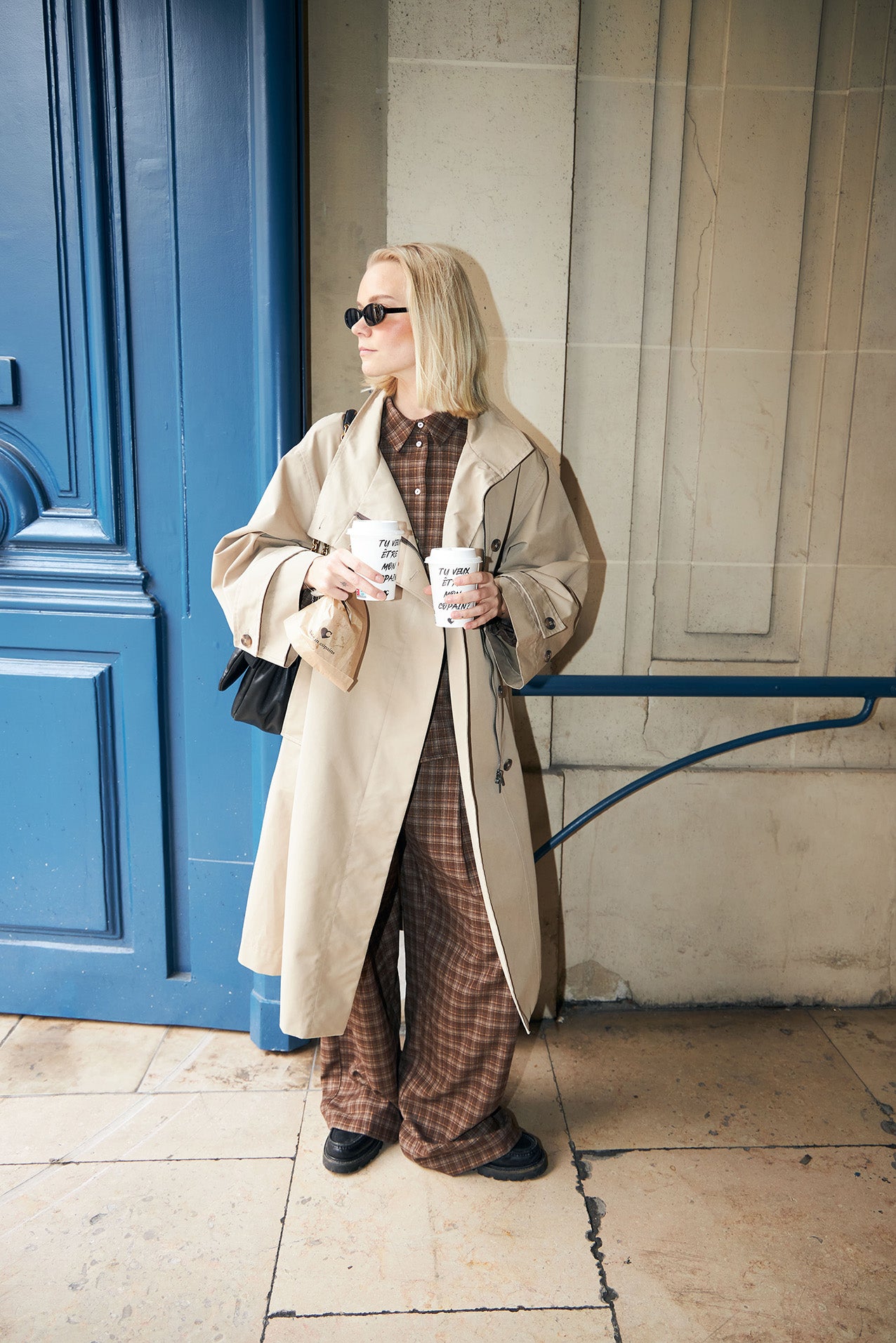 RussiLL langer Mantel - 08 Beige