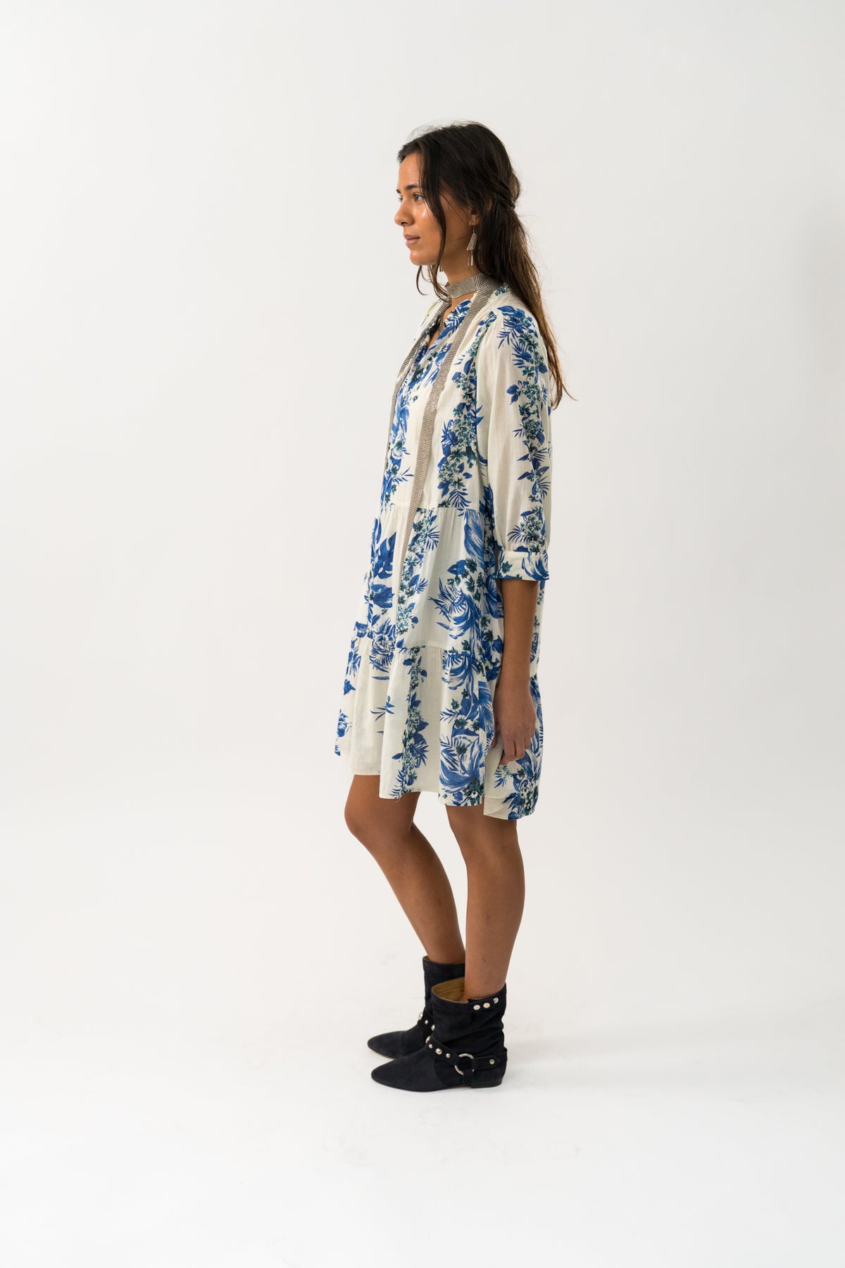 Lollys Laundry SabineLL kurzes Kleid Dress Blau