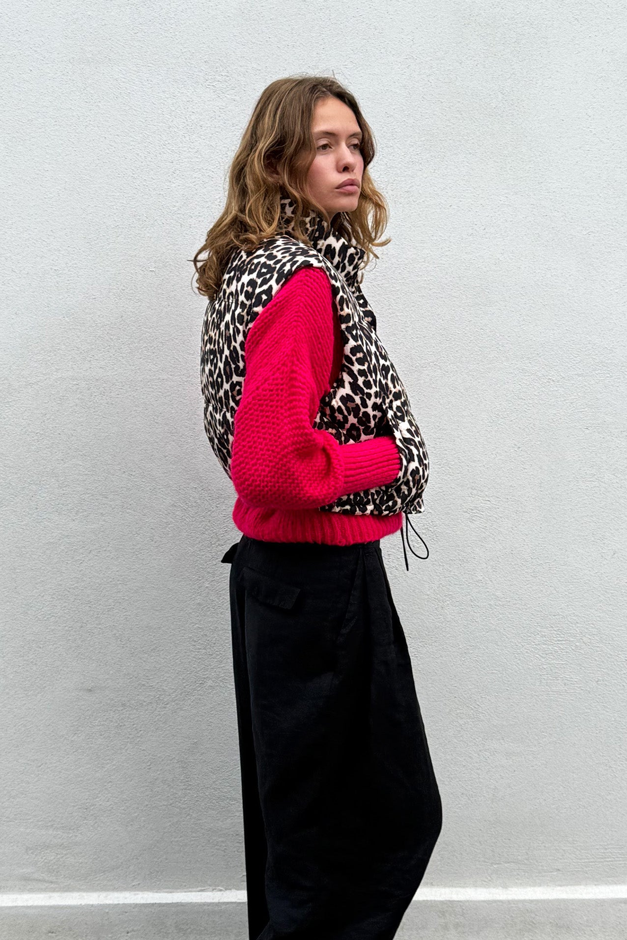 SadaLL Weste - Leopard Print