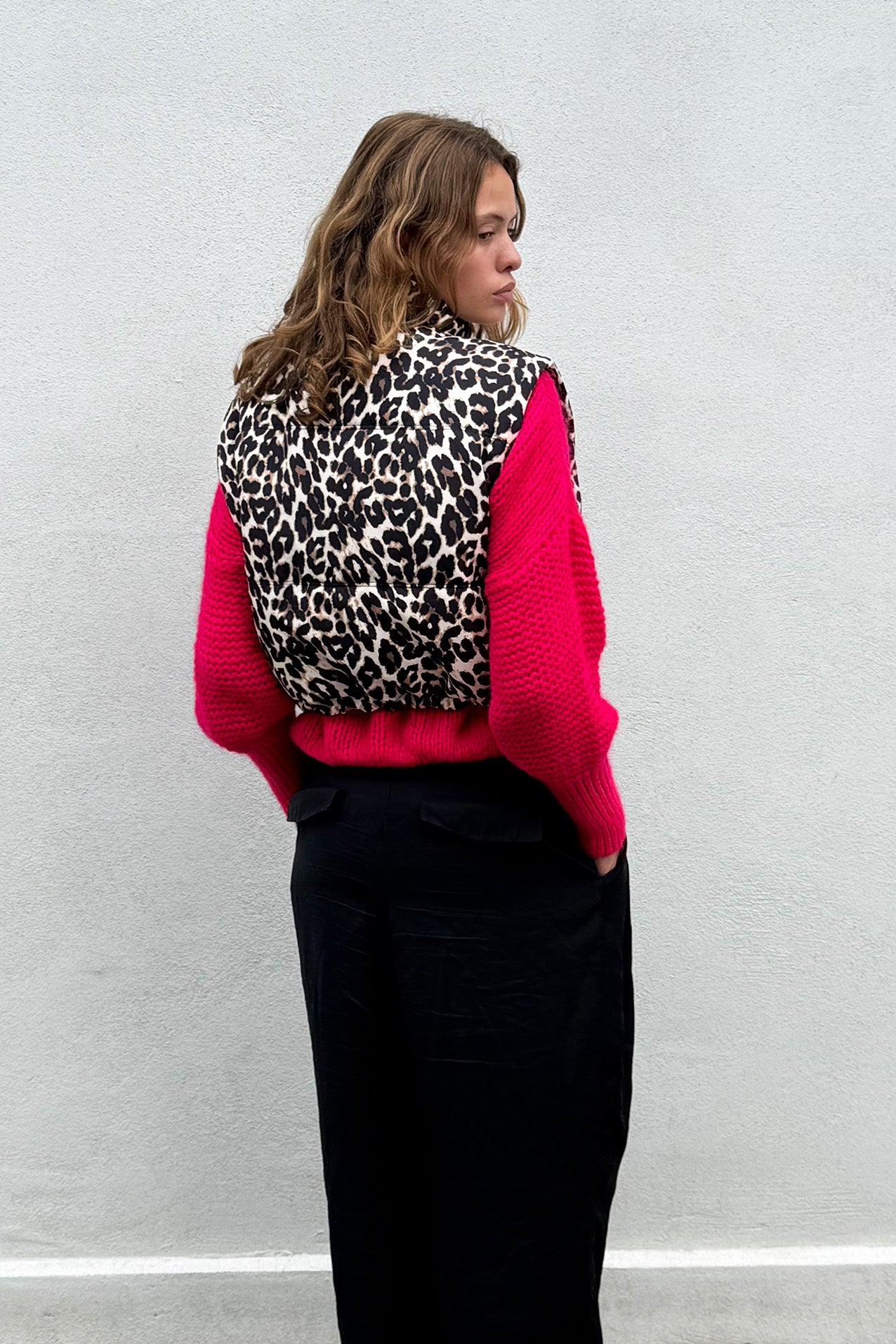 SadaLL Weste - Leopard Print