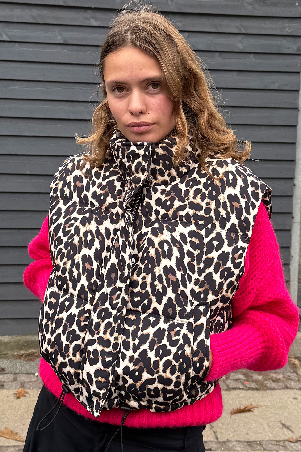 SadaLL Weste - Leopard Print
