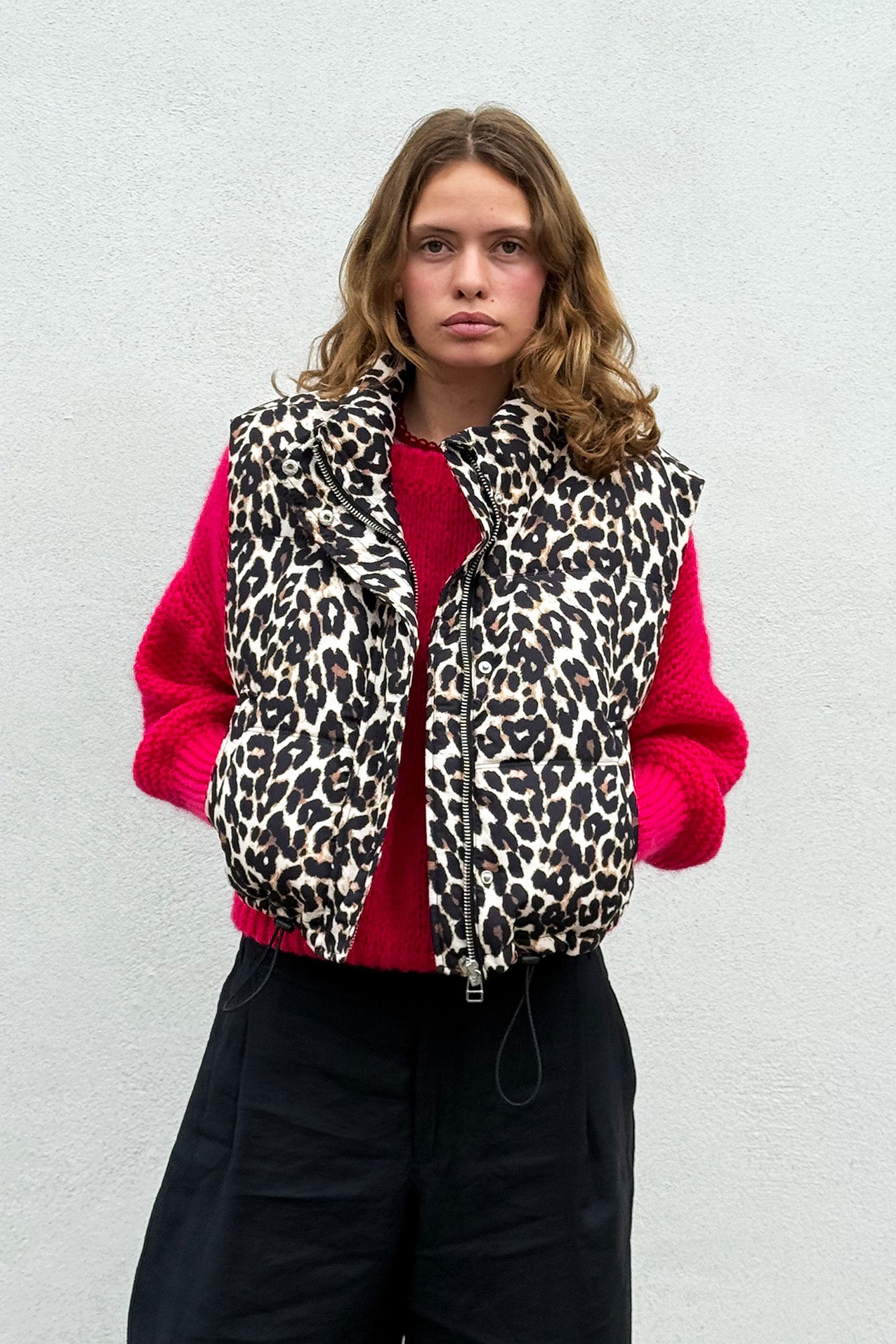 SadaLL Weste - Leopard Print