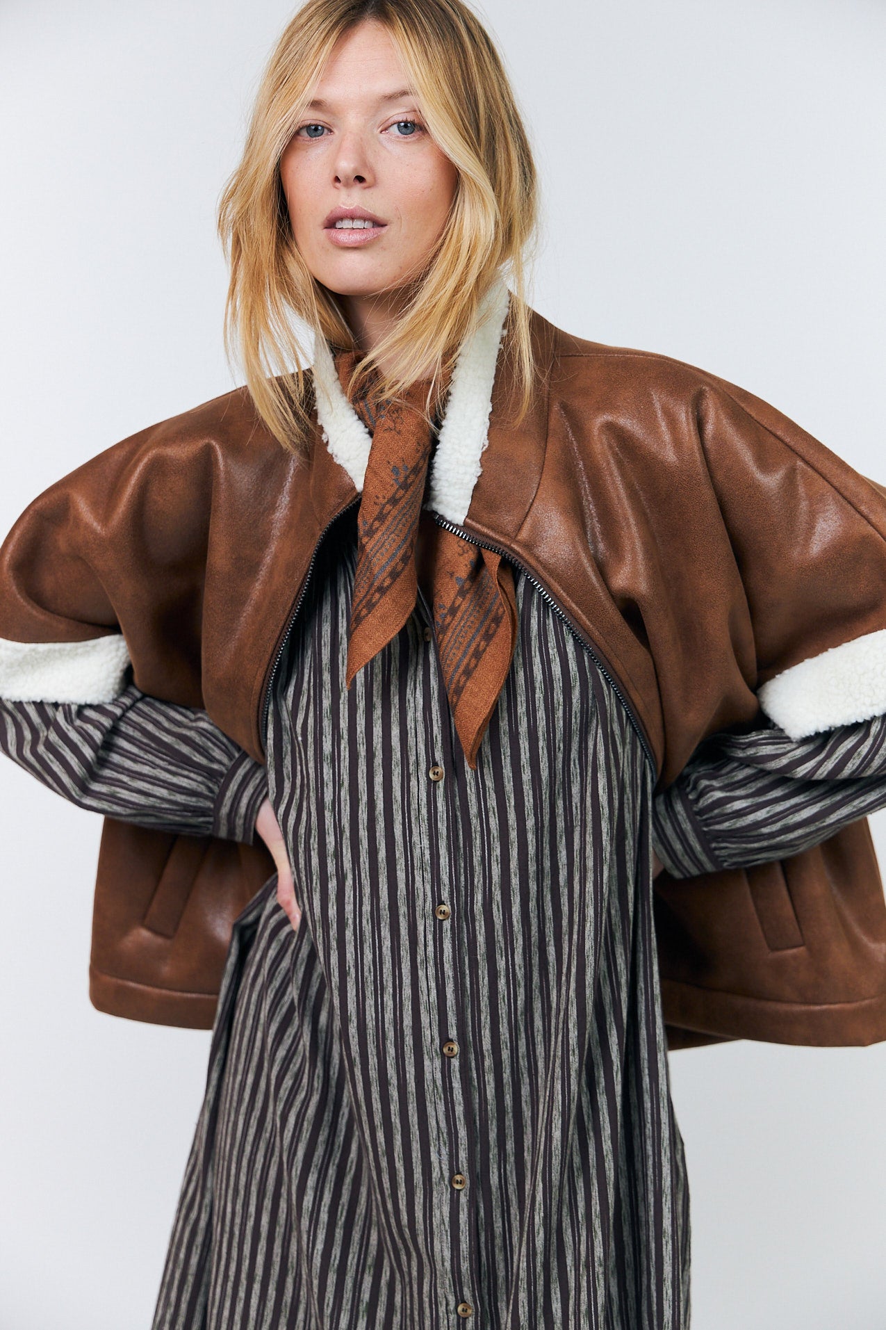 Lollys Laundry SamaLL Mantel Outerwear Braun