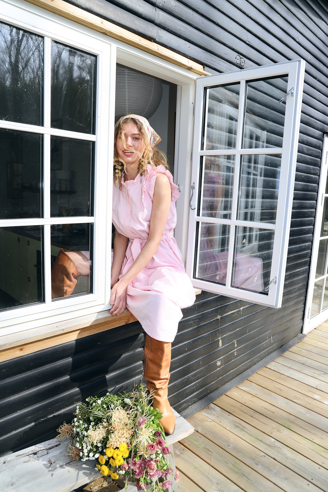 HarrietLL Maxikleid - Rosa