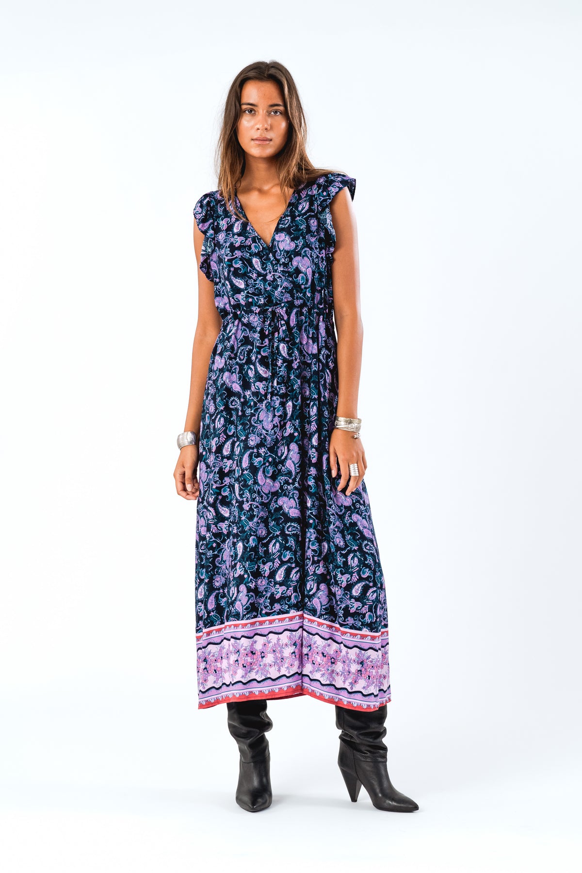 Lollys Laundry SamoLL Midi Dress SL Dress Blumenmuster